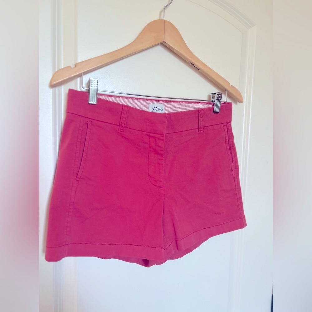 J. Crew Red/Blush Size 4 Chino Shorts